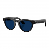 Ray-Ban Meta Headliner Gen 2 Low Bridge Fit - Shiny Black Frame with Clear/Sapphire Transitions Lenses (RW4013F 601/MF51)