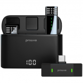 Proove Record Wireless Microphone Type-C, Black (PMRC00010202)