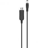 ACCLAB USB to DC 5,5x2,5 mm 12V 1A, Black (1283126552847)