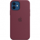 Apple Silicone Case For iPhone 12/12 Pro, Plum (MHL23)