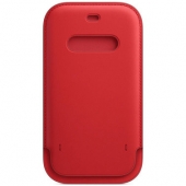 Apple Leather Sleeve for iPhone 12/12 Pro, Scarlet (MHYE3)