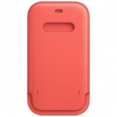 Apple Leather Sleeve for iPhone 12 Pro Max, Pink Citrus (MHYF3)