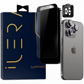 iLera Sapphire Ultra + Glass for iPhone 15 Pro Max