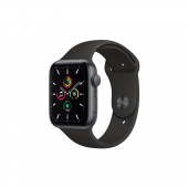 Apple Watch SE 40mm GPS Space Gray Aluminum Case with Black Sport Band (MYDP2) (Open_Box)