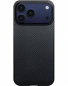 Pitaka Ultra-Slim Twill Black/Grey for iPhone 17 Pro Max (KI1701BPM)