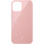 Native Union Clic Canvas Case for iPhone 12/12 Pro, Rose (CCAV-ROS-NP20M)