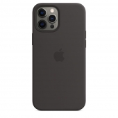 Apple Silicone Case with MagSafe for iPhone 12 Pro Max, Black 1:1