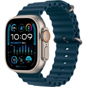 Apple Watch Ultra 2 GPS + Cellular 49mm Titanium Case with Blue Ocean Band (MREG3)