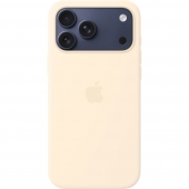 Apple Silicone Case with MagSafe + Sensor Button for iPhone 17 Pro, Vanilla (HC)