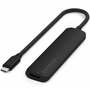 Satechi 4-in-1 USB-C Slim Multiport Adapter 4K Black (ST-P4SK)