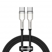 Baseus Cafule Metal Type-C to Type-C 100W (2m) , Black