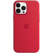 Apple Silicone Case with MagSafe for iPhone 13 Pro Max, Product Red (HC)