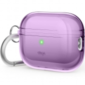 Elago Clear Hang Case for Airpods Pro 2nd Gen, Deep Purple (EAPP2CL-HANG-DPU)