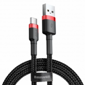 Baseus Cafule Cable USB to Type-C 3A 1m, Red/Black