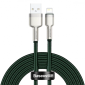Baseus Cafule Series Metal Data USB to Lightning 2m Cable, Green