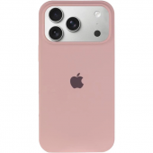 Apple Silicone Case with MagSafe + Sensor Button for iPhone 17 Pro, Chalk Pink (HC)