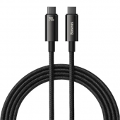 Baseus Tungsten Gold Fast Charging Data Cable Type-C to Type-C 240W 2m, Black