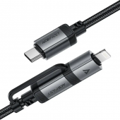 Acefast C20-01 MFI Cable USB-C to USB- C/Lightning, Black