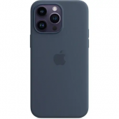 Apple Leather Case with MagSafe for iPhone 13 Pro, Storm Blue (HC)