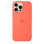 Apple Silicone Case with MagSafe for iPhone 16 Pro Max, Tangerine (HC)