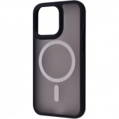 WAVE Matte Colorful Case with MagSafe for iPhone 14 Plus/15 Plus, Black