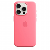 Apple Silicone Case with MagSafe for iPhone 15 Pro, Pink (HC)