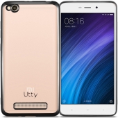 Utty Electroplating TPU Case for Xiaomi Redmi 4A, Black