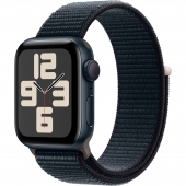 Apple Watch SE 2 GPS 40mm Midnight Aluminium Case with Midnight Sport Loop (MRE03) (Open Box)