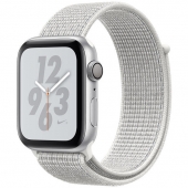 Б/У Apple Watch Nike+ Series 4 GPS 44mm Silver Alum. w. Summit White Nike Sport l. Silver Alum. (MU7H2)