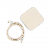 Courant Catch 1 Single Fast Wireless Charger, Bone