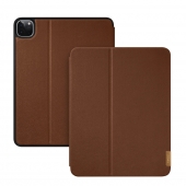 LAUT Prestige Folio for iPad Pro 12.9 (2022/2021/2020/2018)with Pencil Slot, Brown (L_IPP21L_PR_BR)