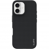 LAUT SHIELD IMPKT Cell Technology Case with MagSafe for iPhone 16, Black (L_IP24A_MSH_BK)