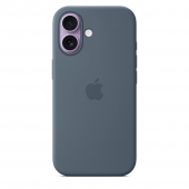 Apple Silicone Case with MagSafe for iPhone 17, Anchor Blue (MGEW4)