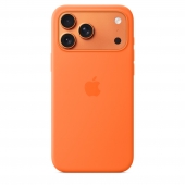 Apple Silicone Case with MagSafe + Sensor Button for iPhone 17 Pro Max, Orange (HC)