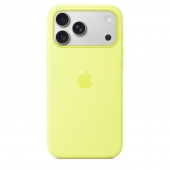 Apple Silicone Case with MagSafe for iPhone 18 Pro Max/17 Pro Max, Neon Yellow (MGFM4)
