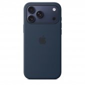 Apple Silicone Case with MagSafe + Sensor Button for iPhone 17 Pro Max, Dark Blue (HC)