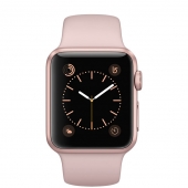 Часы Apple Watch Series 1 38mm Rose Gold Aluminum Case with Pink Sand Sport Band (MNNH2)