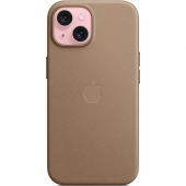 Apple FineWoven Case with MagSafe for iPhone 15 Plus, Taupe (HC)