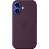 Apple Silicone Case with MagSafe for iPhone 16, Plum (MYY43)