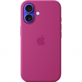 Apple Silicone Case with MagSafe for iPhone 16, Fuchsia (HC)