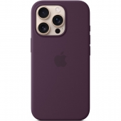 Silicone Case with MagSafe for iPhone 16 Pro, Plum (HC)