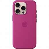 Silicone Case with MagSafe for iPhone 16 Pro, Fuchsia (HC)