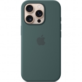 Apple Silicone Case with MagSafe for iPhone 16 Pro, Lake Green (MYYR3)