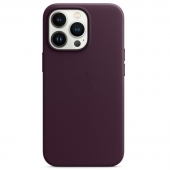 Apple Leather Case with MagSafe for iPhone 13 Pro, Dark Cherry (MM1A3)