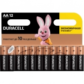 Лужні батареї Duracell Plus AA LR6/MN1500, 12 шт