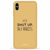 Pump Silicone Minimalistic Case for iPhone XS Max I'm a Princess