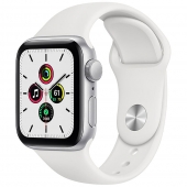 Б/У Apple Watch SE 44mm GPS Silver Aluminum Case with White Sport Band (MYDQ2)