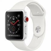 Б/У Apple Watch Series 3 GPS + Cellular 42mm Silver Aluminum Case with White Sport Band (MTGR2)