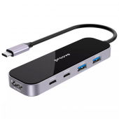 Proove Shadow (2*USB3.0 + Type-C + PD100W + HDMI), Dark Gray