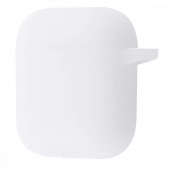 Silicone Shine Case for AirPods, Silver/White